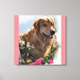 Golden Retriever Kunst Geschenke Leinwanddruck
