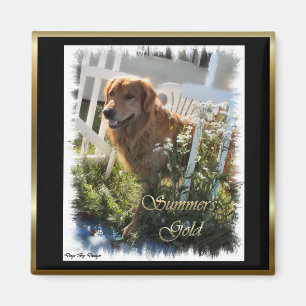 Golden Retriever Kunst Geschenke Magnet