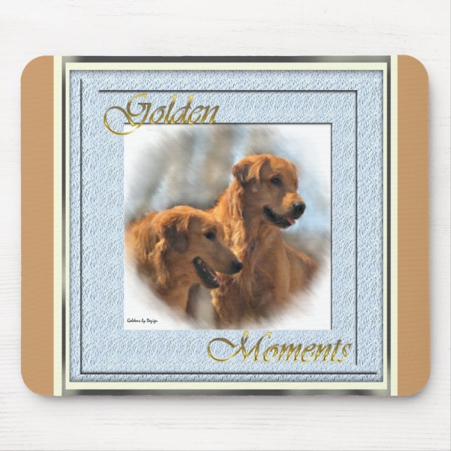 Golden Retriever Kunst Geschenke Mousepad (Vorne)