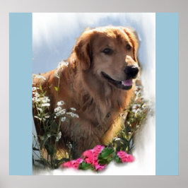 Golden Retriever Kunst Geschenke Poster