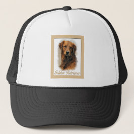 Golden Retriever Kunst Geschenke Truckerkappe