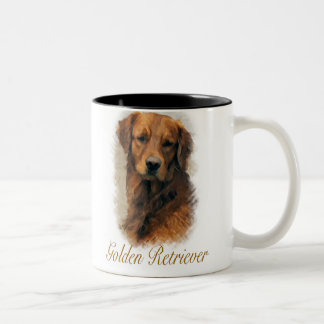 Golden Retriever Kunst Geschenke Zweifarbige Tasse