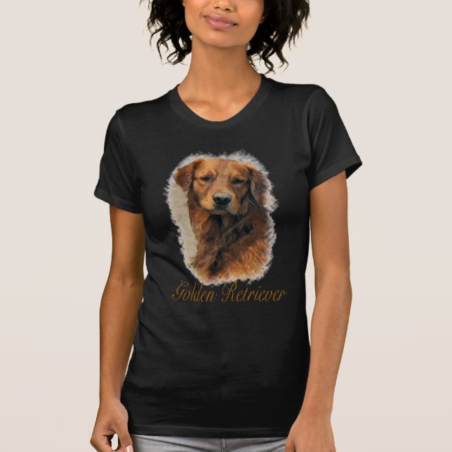 Golden Retriever Kunst Gönnt Shirts (Vorderseite)