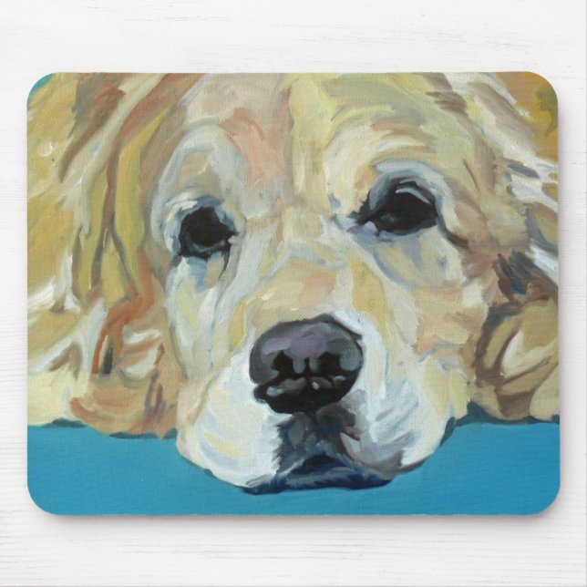 Golden retriever-Kunst Mousepad (Vorne)