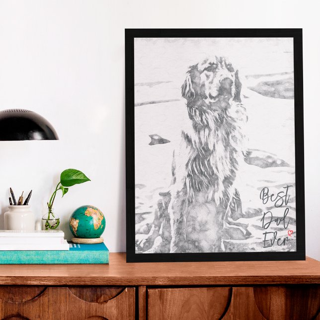 Golden Retriever Kunst Vater Poster (Von Creator hochgeladen)