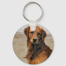 Golden Retriever Kunstgeschenke Schlüsselanhänger