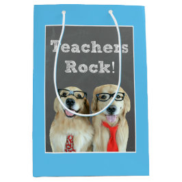 Golden retriever-Lehrer-Anerkennung Mittlere Geschenktüte