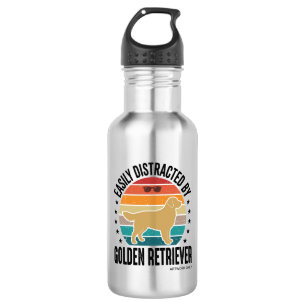 Golden Retriever Leicht Ablenkbar Vintage-Hundedes Edelstahlflasche