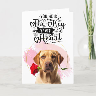 Golden Retriever Liebe Custom Valentinstag Feiertagskarte