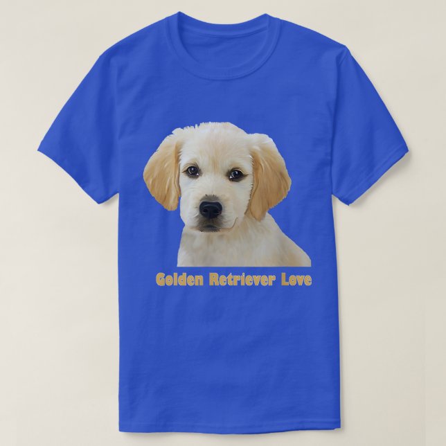 Golden Retriever Liebe Welpenfavorit  T-Shirt (Design vorne)