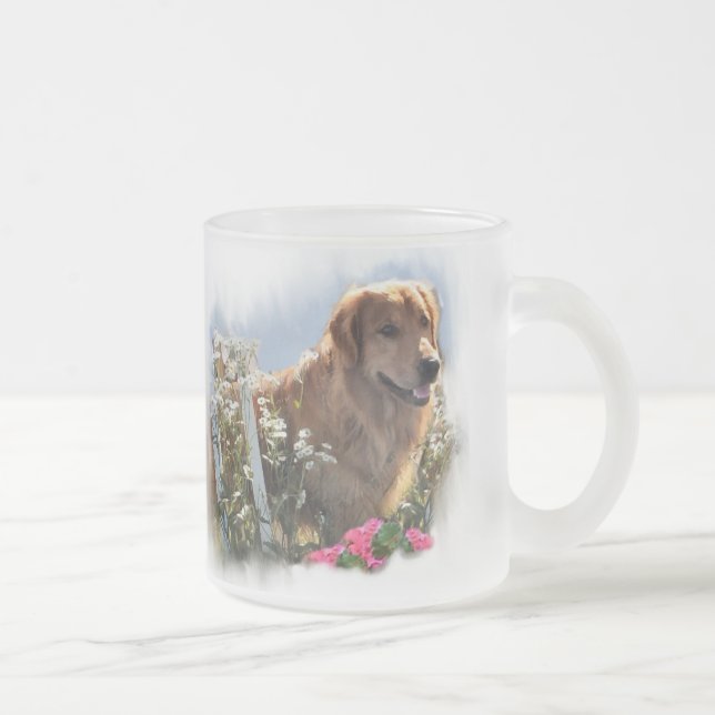 Golden Retriever Liebhaber Geschenke Mattglastasse (Rechts)