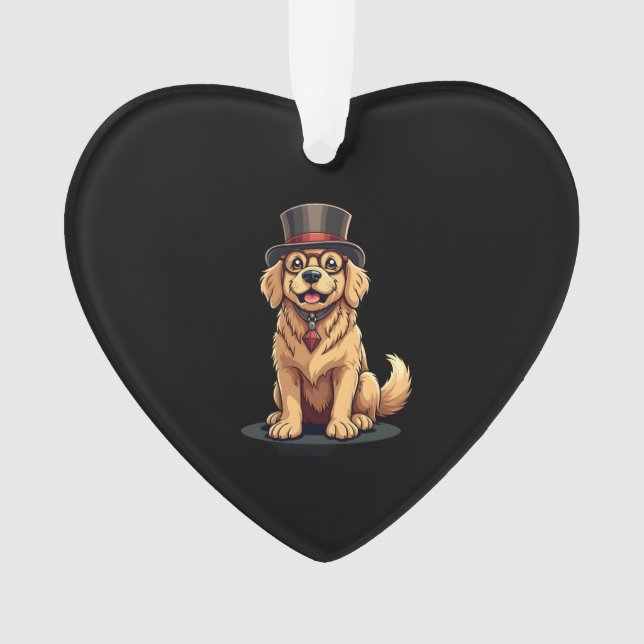 Golden Retriever Liebhaber Hund Golden Retriever T Ornament (Vorderseite)