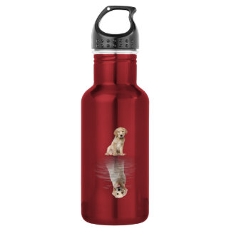 Golden Retriever Life Cute Love Golden Retriever Edelstahlflasche