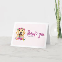 Golden Retriever Lila Floral Geburtstag