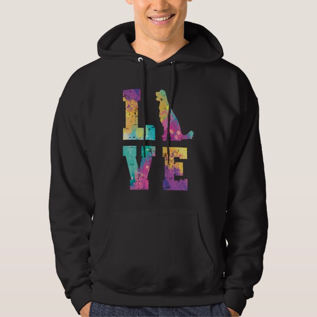 Golden Retriever Love Hoodie (Vorderseite)