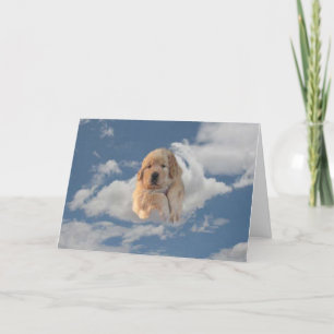 Golden Retriever Love You is Himmlisch Card Feiertagskarte