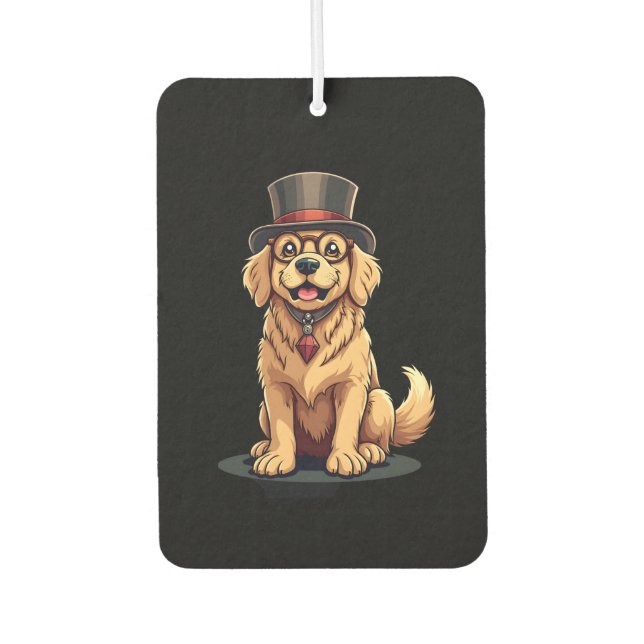 Golden Retriever Lover Dog Golden Retrievers Top H Autolufterfrischer (Vorderseite)