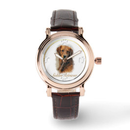 Golden Retriever Lovers Kunst und Kultur Armbanduhr