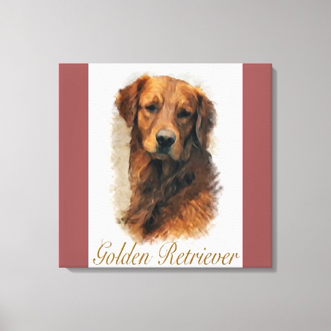 Golden Retriever Lovers Kunst und Kultur Leinwanddruck (Vorderseite)