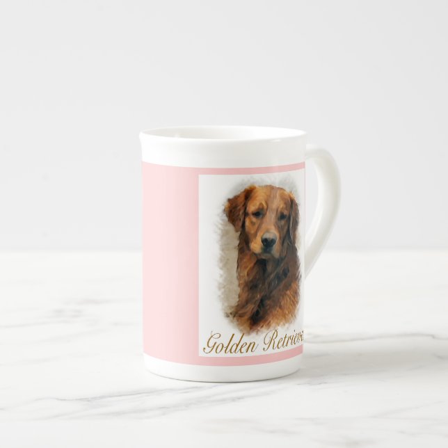 Golden Retriever Lovers Kunst und Kultur Prozellantasse (Vorderseite Rechts)