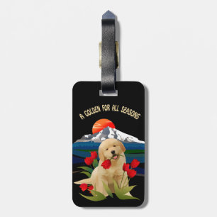 Golden Retriever Luggage Tag Gepäckanhänger