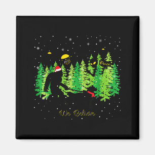 Golden Retriever Lustiger Bigfoot Weihnachten Alie Magnet