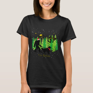 Golden Retriever Lustiger Bigfoot Weihnachten Alie T-Shirt