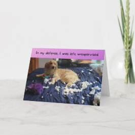 Golden Retriever macht einen witzigen Geburtstag Karte