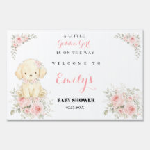 Golden Retriever Mädchen-Baby-Shower Retriever Gar