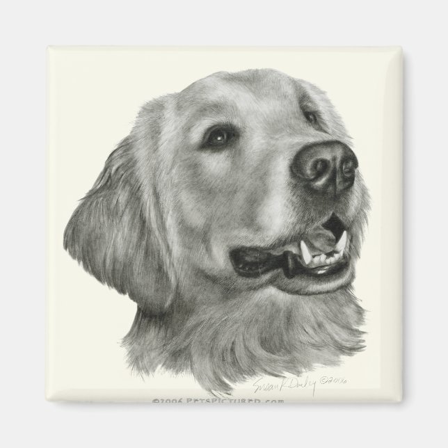 Golden Retriever Magnet (Vorne)