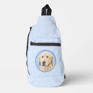 Golden Retriever Malerei Niedlich Original Hunde K Crossbody Bag