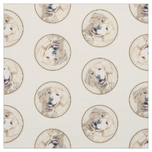Golden Retriever Malerei Niedlich Original Hunde K Stoff