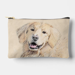 Golden Retriever Malerei Niedlich Original Hunde K Zubehörtasche