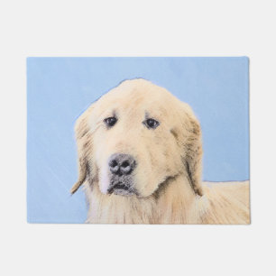 Golden Retriever Malerei - Niedliche Original Hund Fußmatte