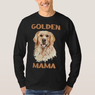 Golden Retriever Mama Baseball ¾-Ärmel T-Shirt