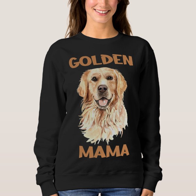Golden Retriever Mama Baseball ¾ Sleeve Sweatshirt (Vorderseite)
