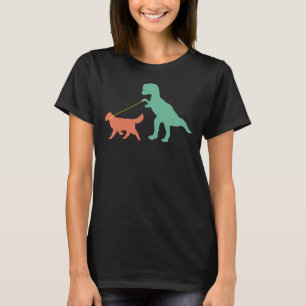 Golden Retriever Mama Dinosaur Niedlich Golden Ret T-Shirt
