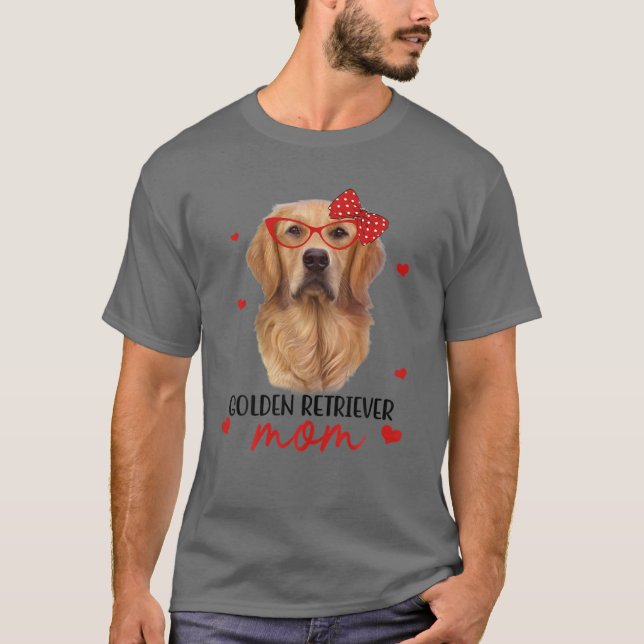 Golden Retriever Mama Dog Bandana Dog Lover Gesche T-Shirt (Vorderseite)