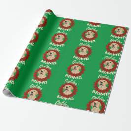 Golden Retriever Mama Dog Lounge Weihnachtsfeierta Geschenkpapier
