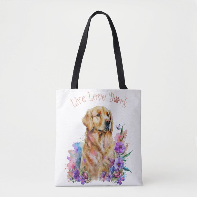 Golden Retriever Mama Floral (Vorderseite)