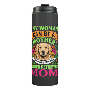 Golden-Retriever-Mama Florale Hundeliebhaberin Thermosbecher