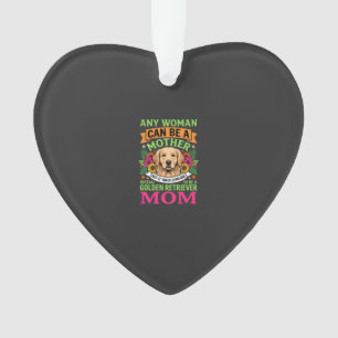 Golden-Retriever-Mama Floraler Hundeliebhaber Ornament