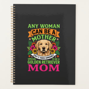 Golden-Retriever-Mama Floraler Hundeliebhaber Planer