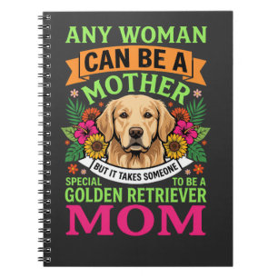 Golden-Retriever-Mama Florales Hundeliebhaber Notizblock