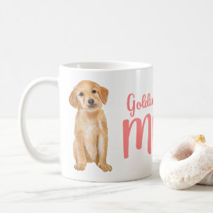 Golden Retriever Mama Geschenk Wasserfarbe Welpe H Kaffeetasse