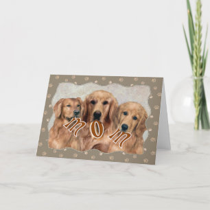 Golden Retriever MAMA Geschenke Karte