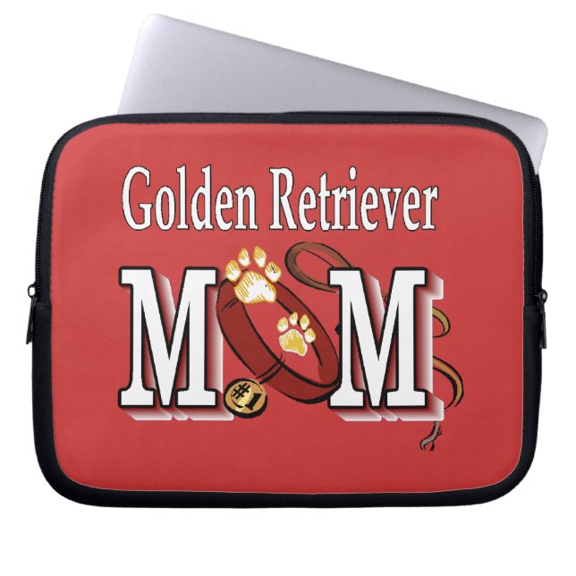 Golden Retriever Mama Geschenke Laptopschutzhülle (Vorderseite)