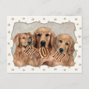 Golden Retriever MAMA Geschenke Postkarte