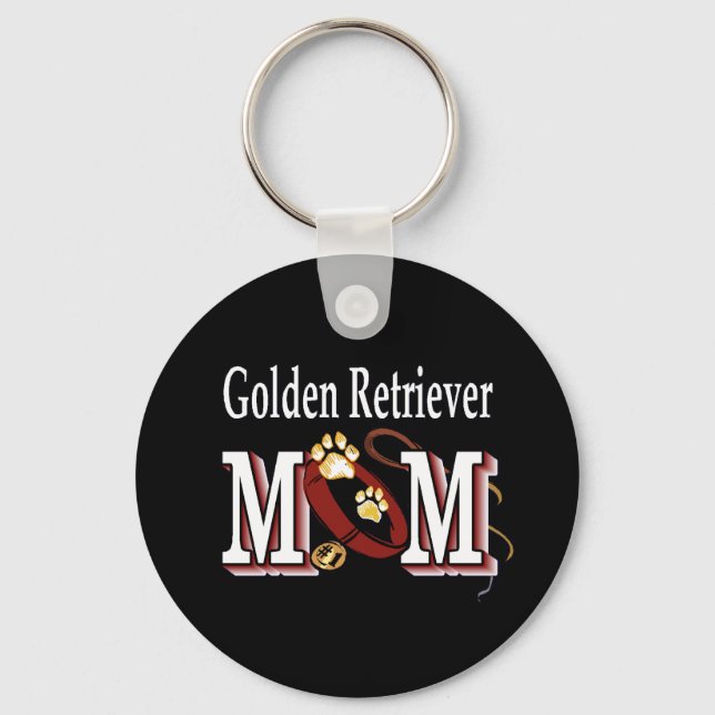 Golden Retriever Mama Geschenke Schlüsselanhänger (Vorderseite)