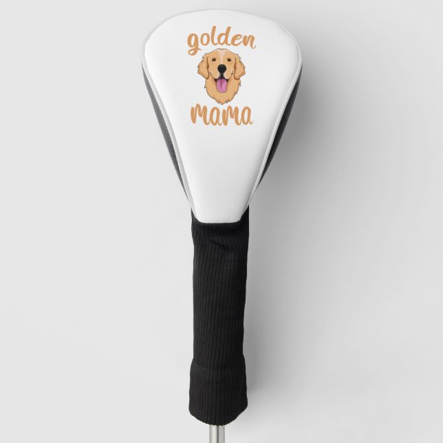 Golden Retriever Mama Golf Headcover (Vorderseite)